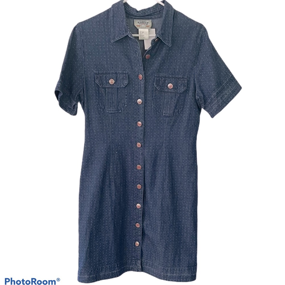 Vintage Tickets Clothing 100% cotton shirt dress